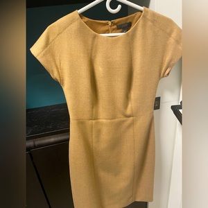 J. Crew fully lined warm toast dress